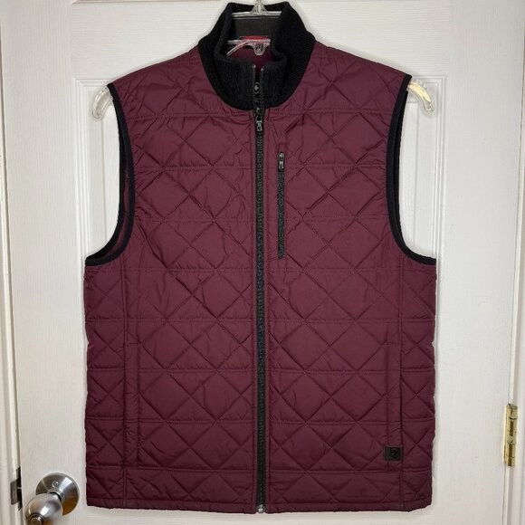 Victorinox Swiss Army Matterhorn Quilted Lined Vest Full Zip Plum Color Size XL - Picture 1 of 7